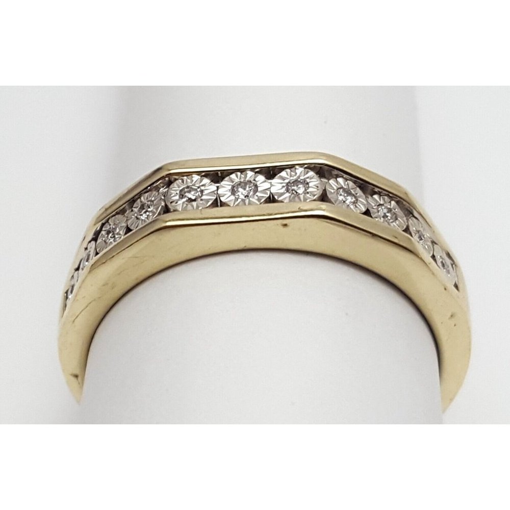 Unique 10k Karat Solid Two Tone Multi Color Gold … - image 7